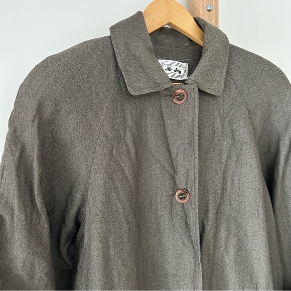 Long Women’s Wool Lined heavyweight Trench Coat - Picture 2 of 11